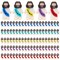 100pcs Jesus Loves You Figures, Mini Jesus Figurines in Bulk for Sunday School Religious Party Favors, Baby Jesus Figure Mini for Baptism Gifts and Easter Egg Stuffers